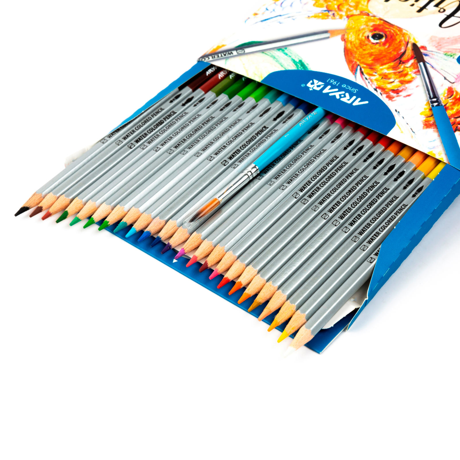 مداد رنگی 24 رنگ آبرنگی آریا مدل آرتیست