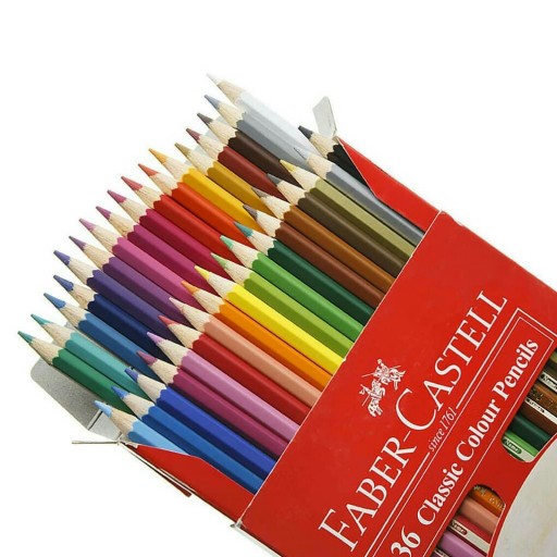 مداد رنگی 36 رنگ فابرکاستل مدل کلاسیک