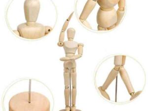 آدمک چوبی طراحی سایز ۳۰ سانتیمتر  (manikin male)