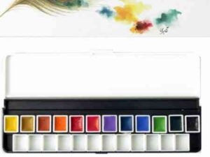 آبرنگ ۱۲ رنگ آقامیری