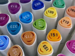 مارکر دو سر بیسیک مدل براش طرح تاچ بسته ۴۸ رنگ