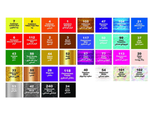 رنگ اکریلیک ترمه باران کد ۲ رنگ آجری