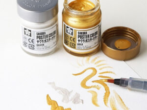 گواش ساکورا نقره ای Sakura کد ۵۳ ( ساخت ژاپن )