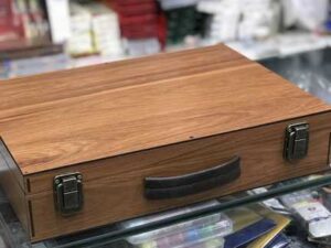 جعبه رنگ چوبی دو طبقه