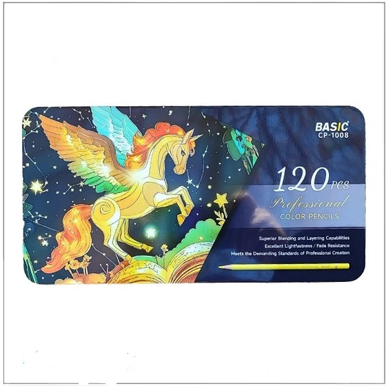 مدادرنگی حرفه ایی بیسیک(طرح پلی کروم) 120 رنگ - Image 2